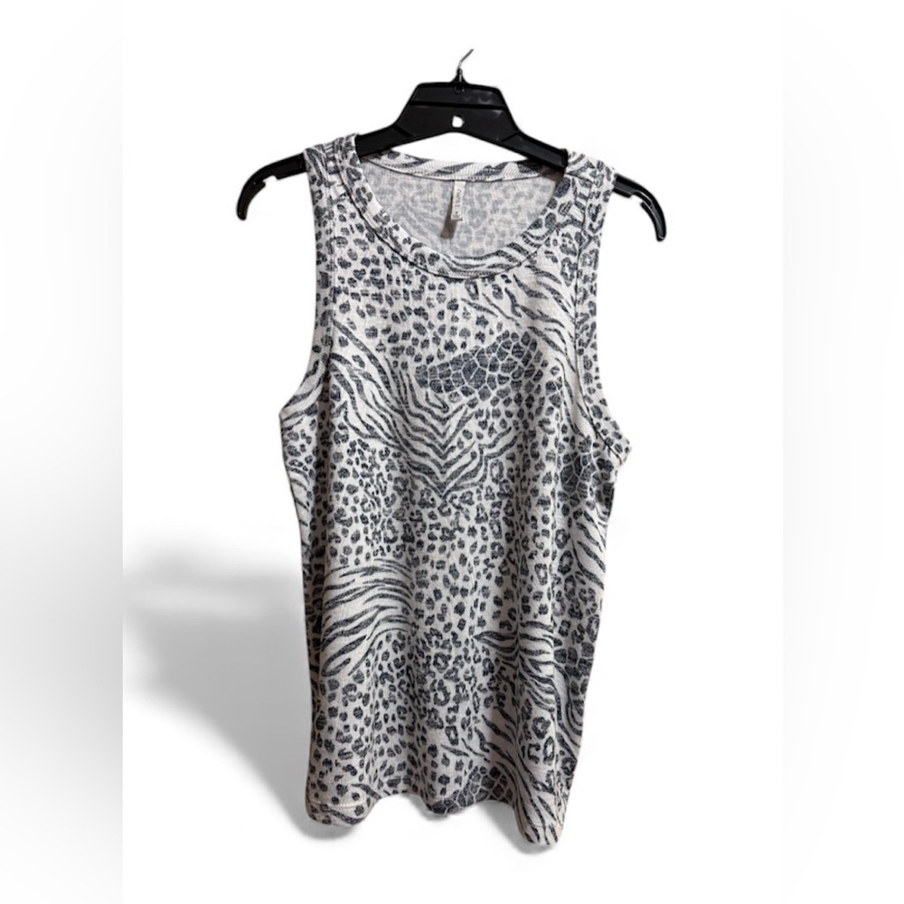 Z Supply luxe leopard tank with racer back Small